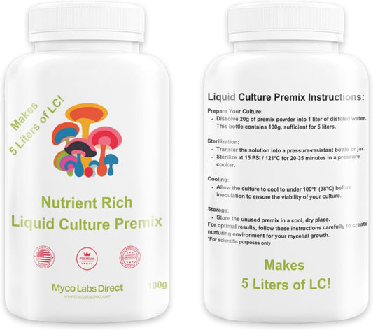 Nutrient Rich Mushroom Liquid Culture Premix